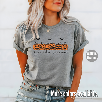 Tis The Season Pumpkins And Bats T-Shirt