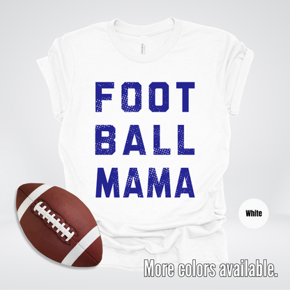 Football Mama Distressed - Navy Design - T-Shirt