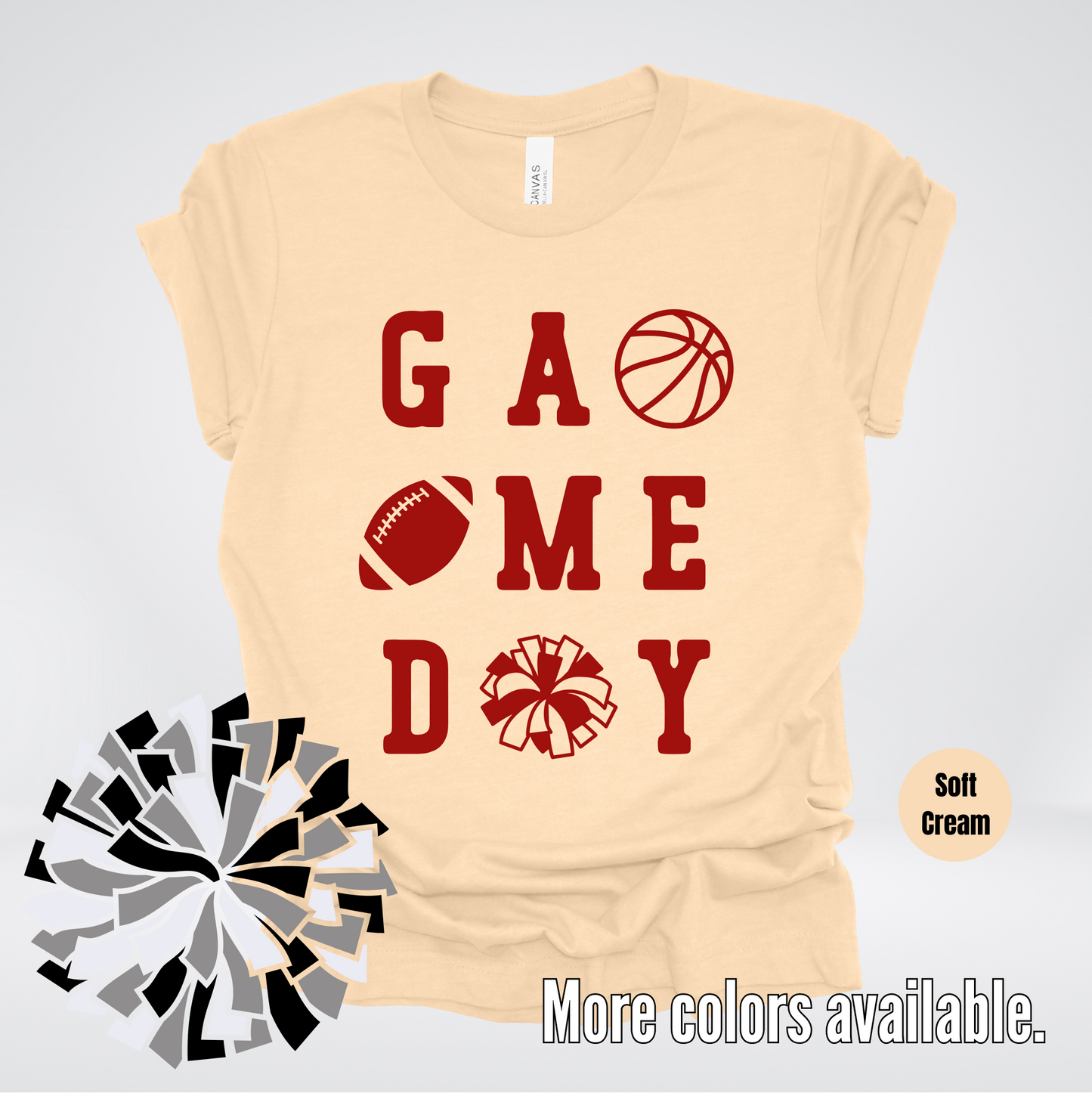 Game Day – Maroon Design - Basketball Football Cheer T-Shirt