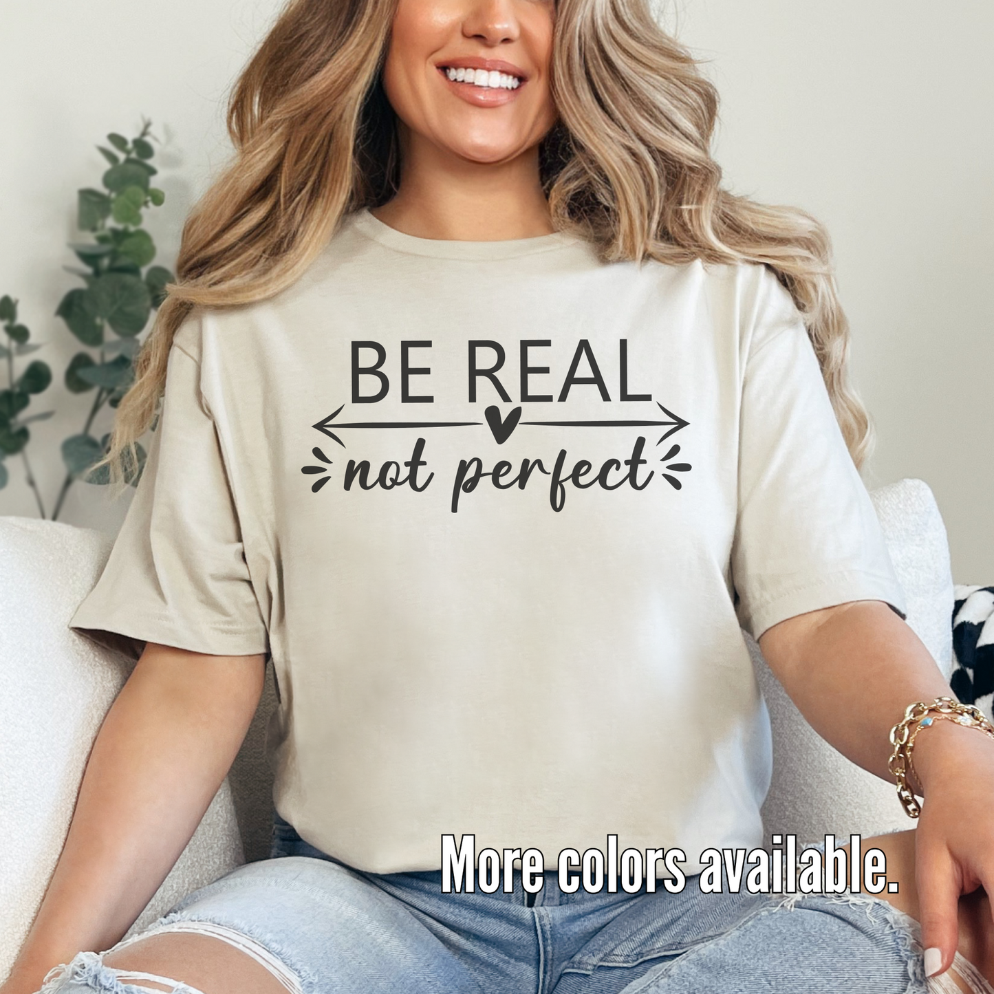 Be Real Not Perfect Unisex Softstyle T-Shirt