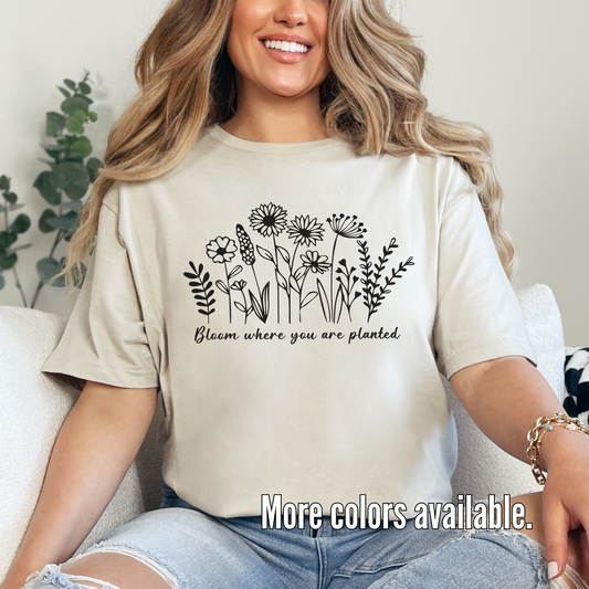 Bloom Where You Are Planted Unisex Softstyle T-Shirt