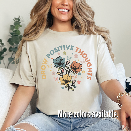 Grow Positive Thoughts Unisex Softstyle T-Shirt