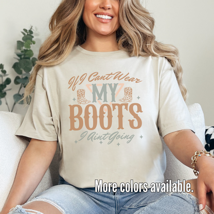 If I Can't Wear My Boots, I Ain't Going Unisex Softstyle T-Shirt