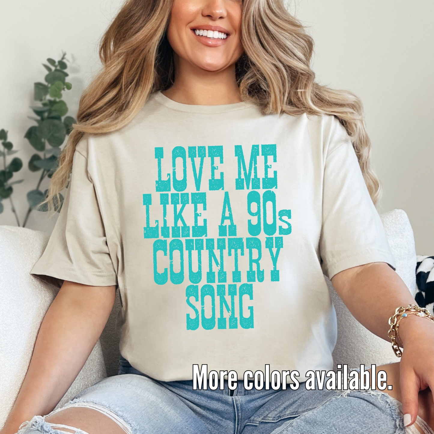 Love Me Like A 90s Country Song Unisex Softstyle T-Shirt