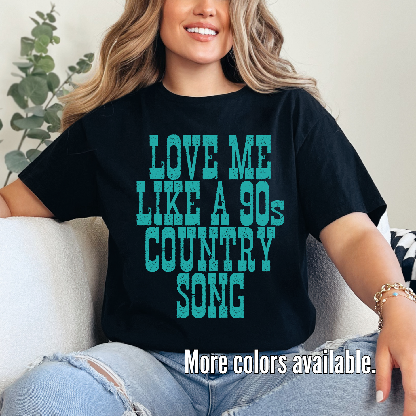 Love Me Like A 90s Country Song Unisex Softstyle T-Shirt