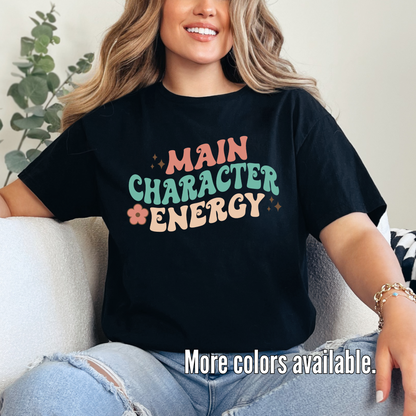 Main Character Energy Unisex Softstyle T-Shirt