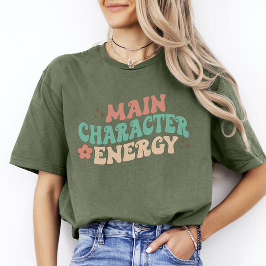 Main Character Energy Unisex Softstyle T-Shirt