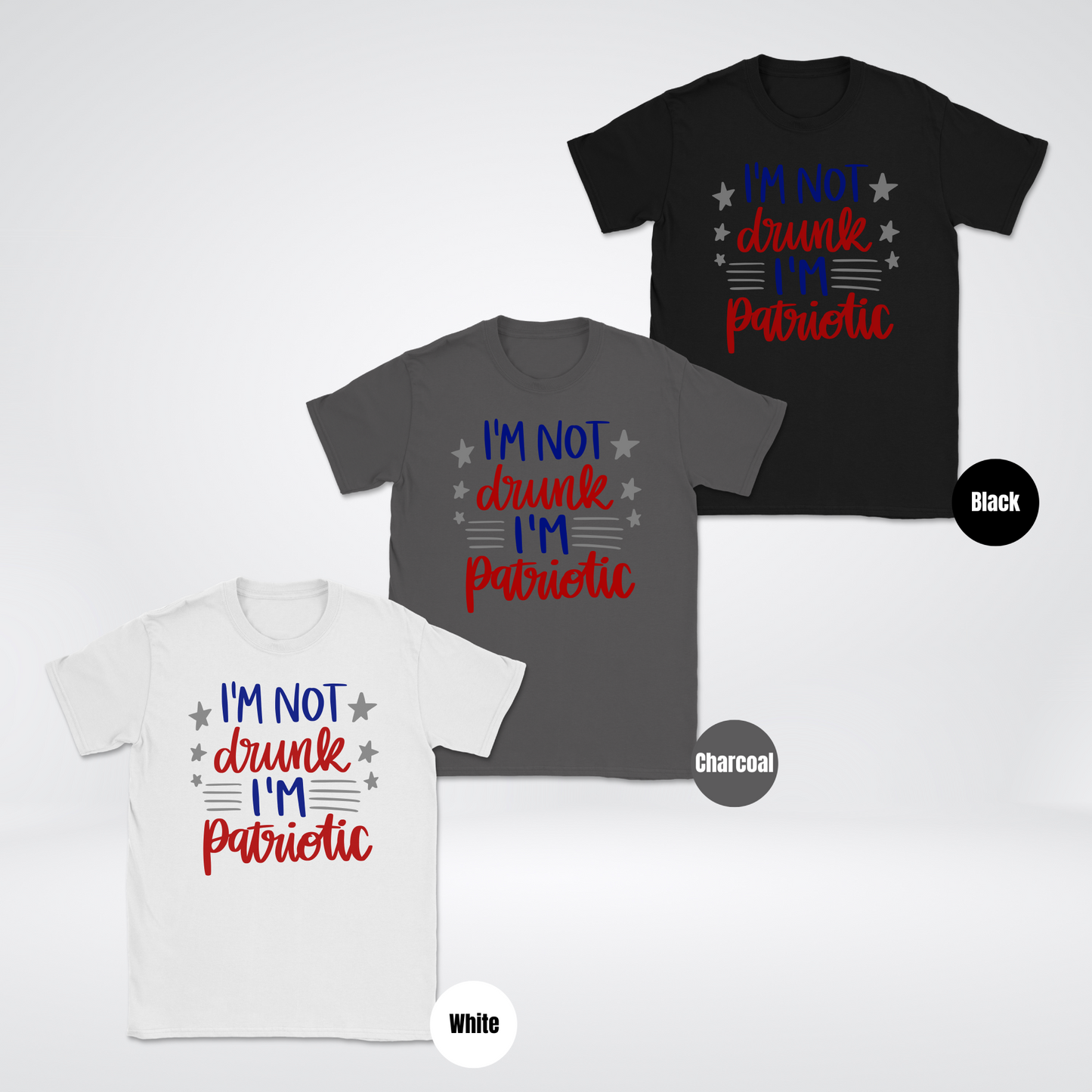 I'm Not Drunk I'm Patriotic Unisex Softstyle T-Shirt