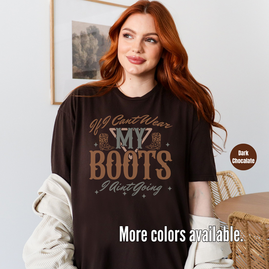 If I Can't Wear My Boots, I Ain't Going Unisex Softstyle T-Shirt