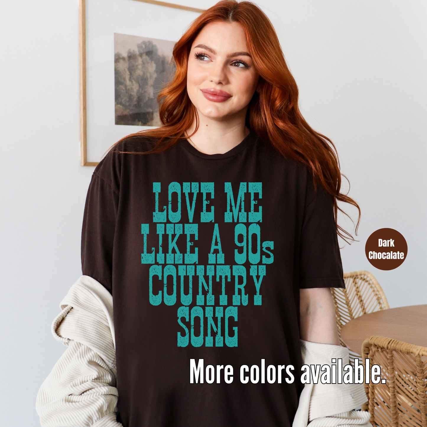 Love Me Like A 90s Country Song Unisex Softstyle T-Shirt