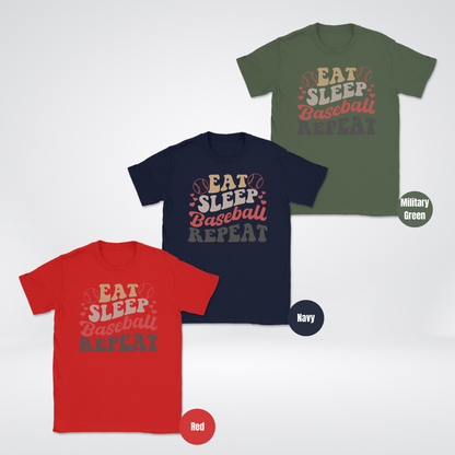 Eat Sleep Baseball Repeat T-Shirt