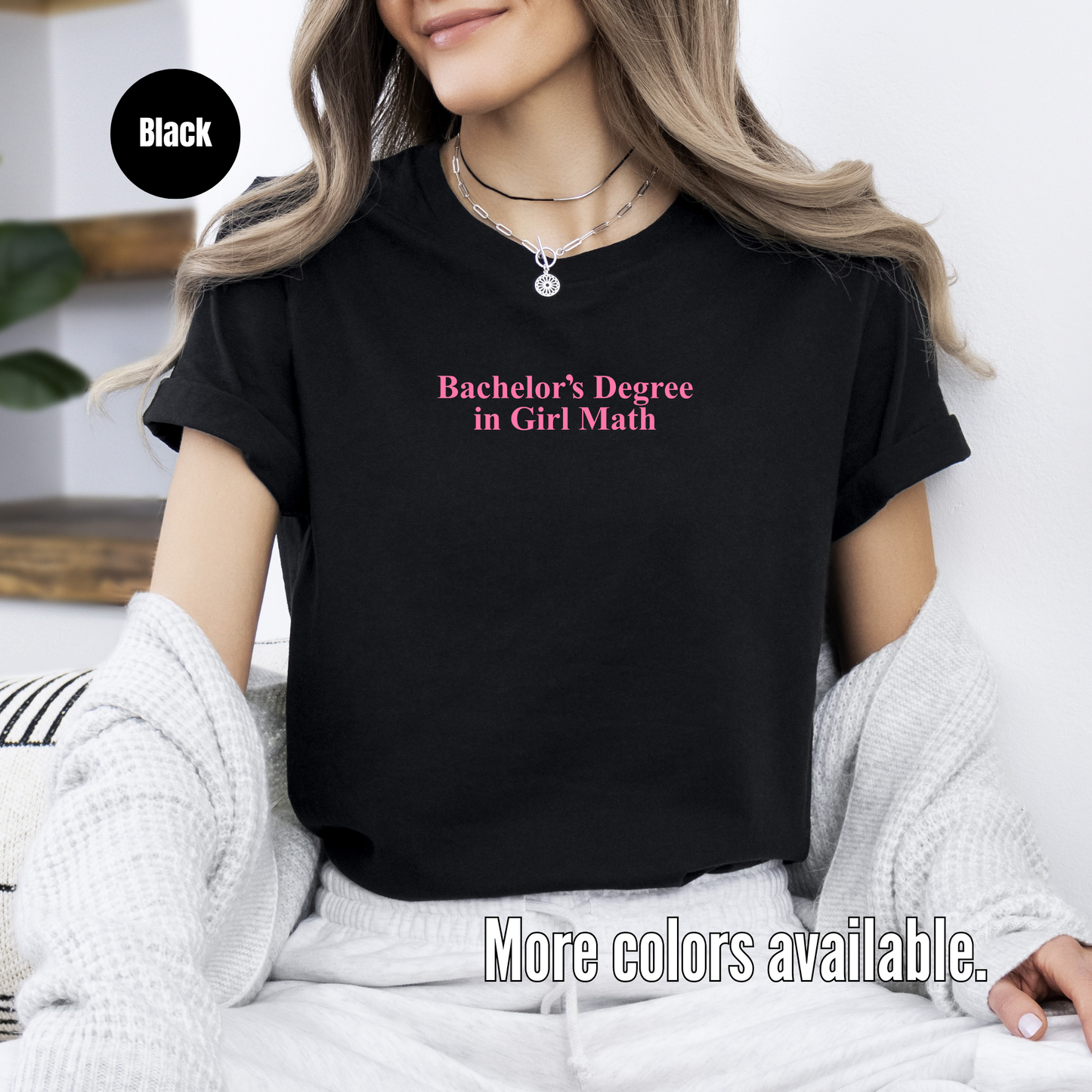 Bachelor's Degree In Girl Math Unisex Softstyle T-Shirt