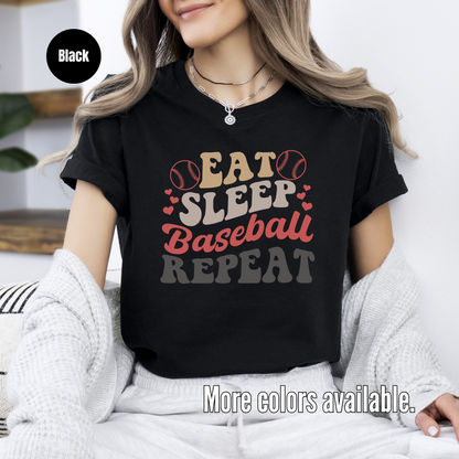 Eat Sleep Baseball Repeat T-Shirt