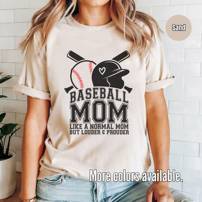 Baseball Mom Louder And Prouder Softstyle T-Shirt