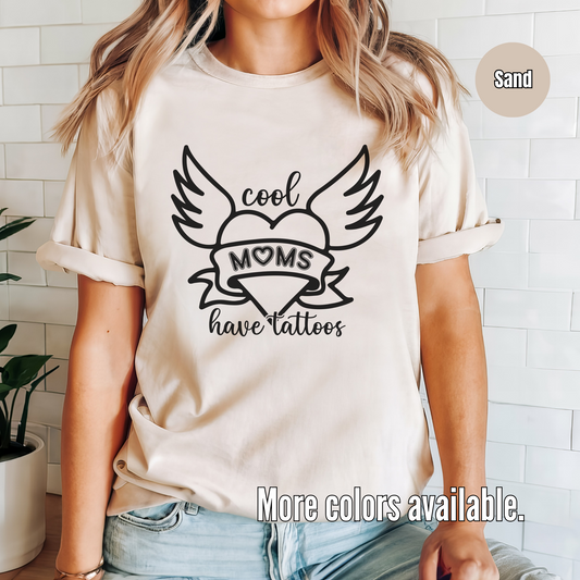 Cool Moms Have Tattoos Unisex Softstyle T-Shirt