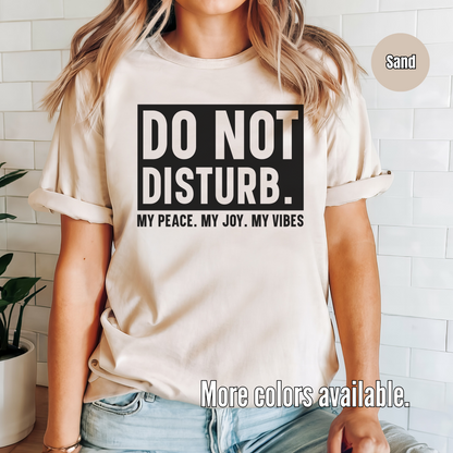Do Not Disturb My Peace My Joy My Vibes Unisex Softstyle T-Shirt