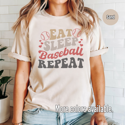 Eat Sleep Baseball Repeat T-Shirt