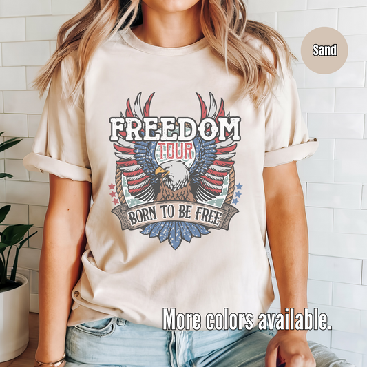 Freedom Tour Born To Be Free Unisex Softstyle T-Shirt