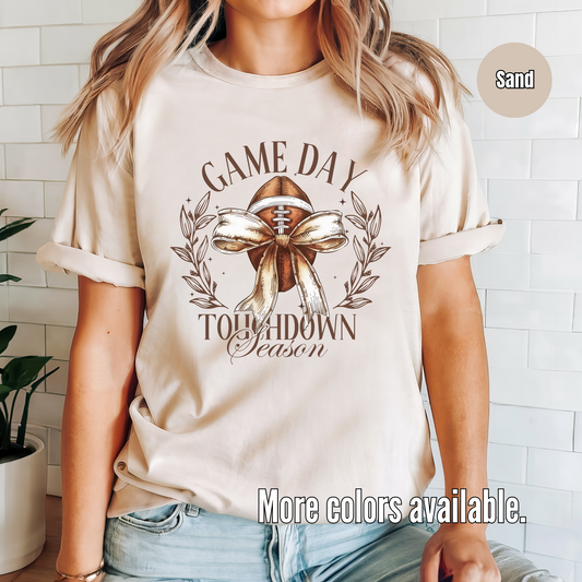 Game Day Touchdown Season Coquette T-Shirt