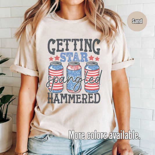 Getting Star Spangled Hammered Unisex Softstyle T-Shirt