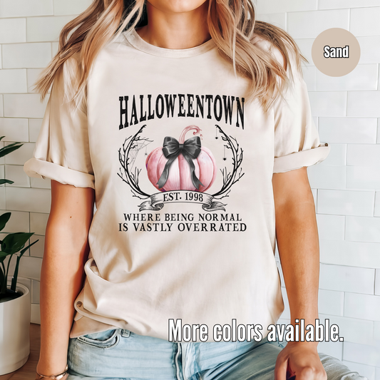 Halloweentown Normal Is Vastly Over Rated Coquette T-Shirt