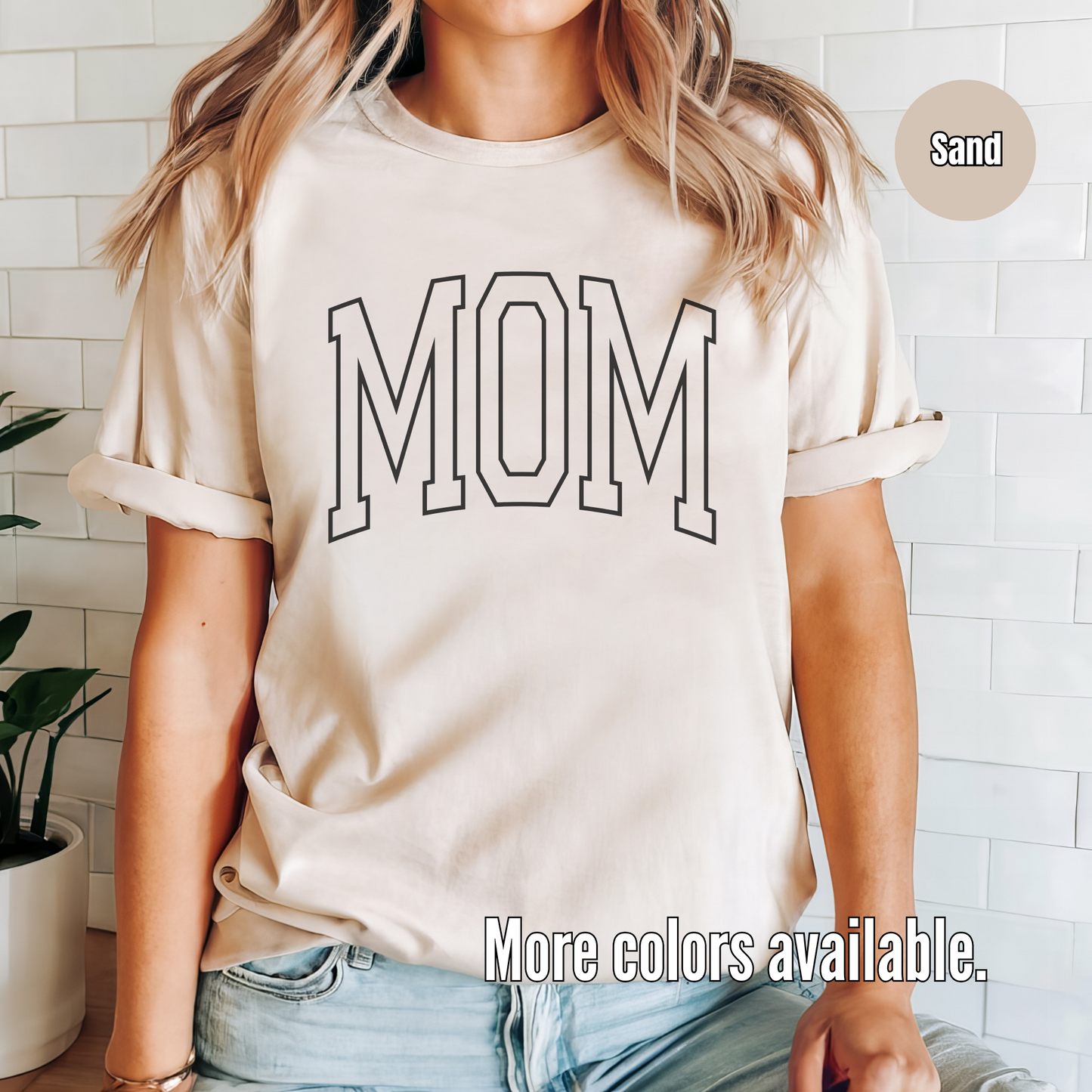 Mom Outline Unisex Softstyle T-Shirt