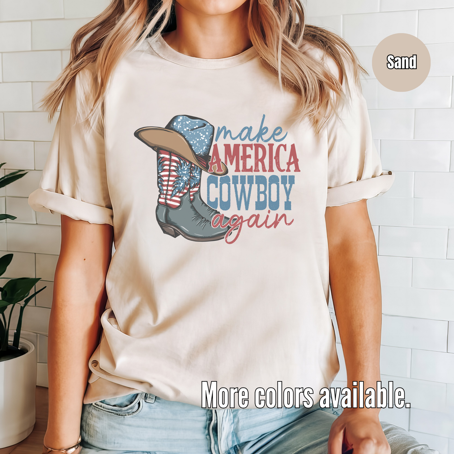 Make America Cowboy Again Unisex Softstyle T-Shirt