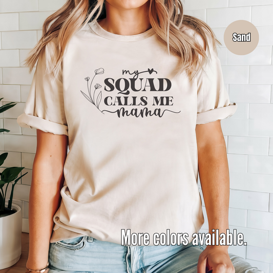 My Squad Calls Me Mama Unisex Softstyle T-Shirt