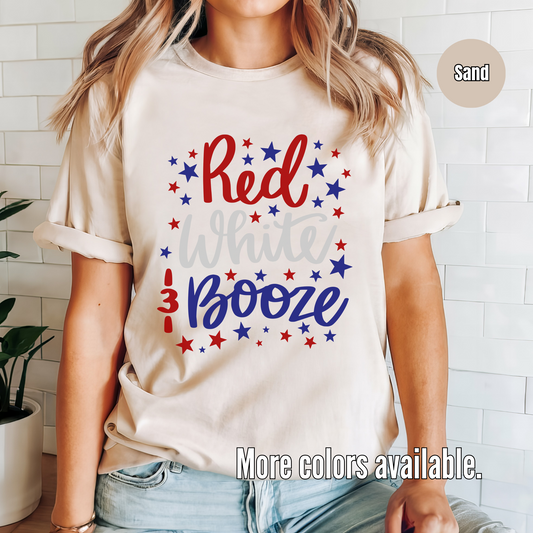 Red White & Booze Unisex Softstyle T-Shirt