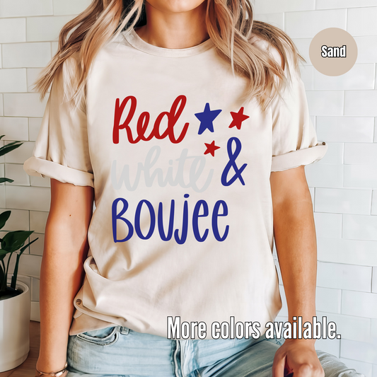 Red White & Boujee Unisex Softstyle T-Shirt