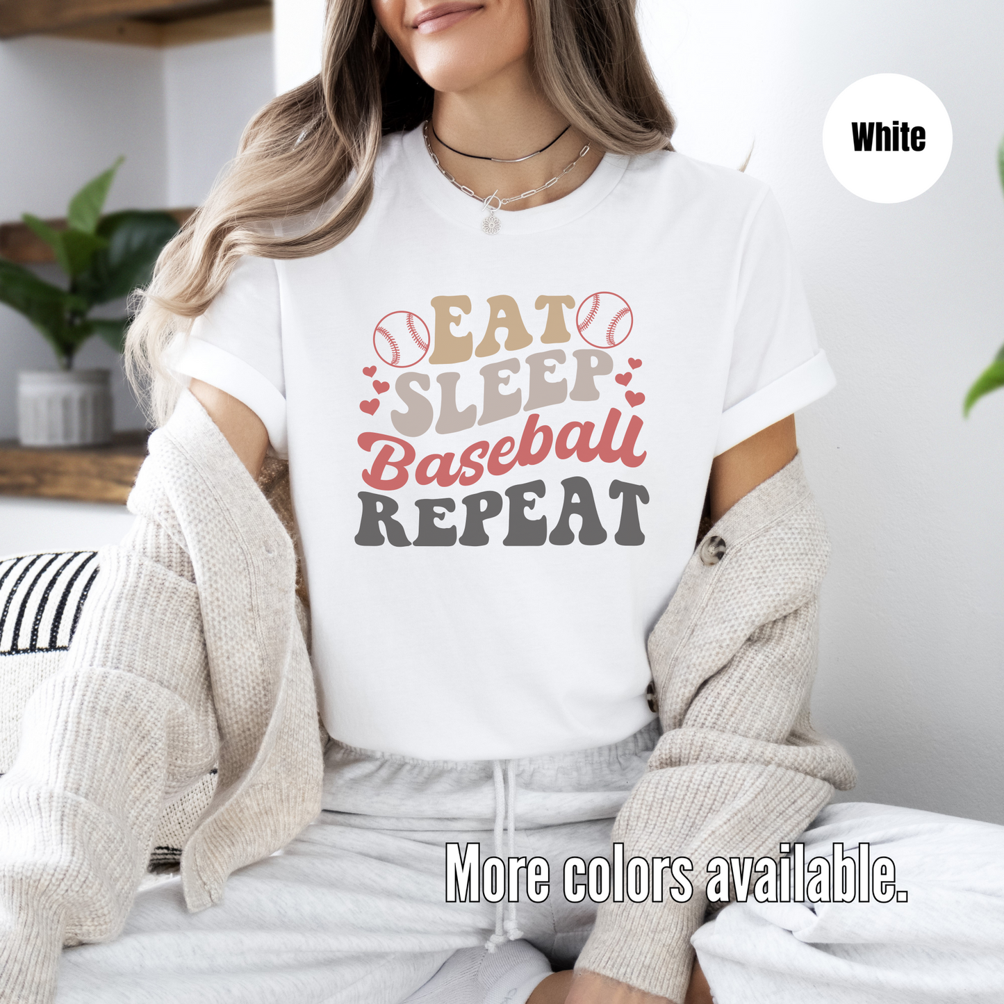 Eat Sleep Baseball Repeat T-Shirt