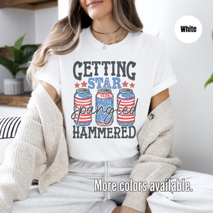 Getting Star Spangled Hammered Unisex Softstyle T-Shirt