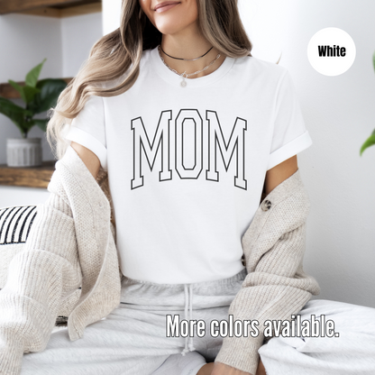 Mom Outline Unisex Softstyle T-Shirt