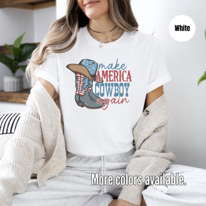 Make America Cowboy Again Unisex Softstyle T-Shirt