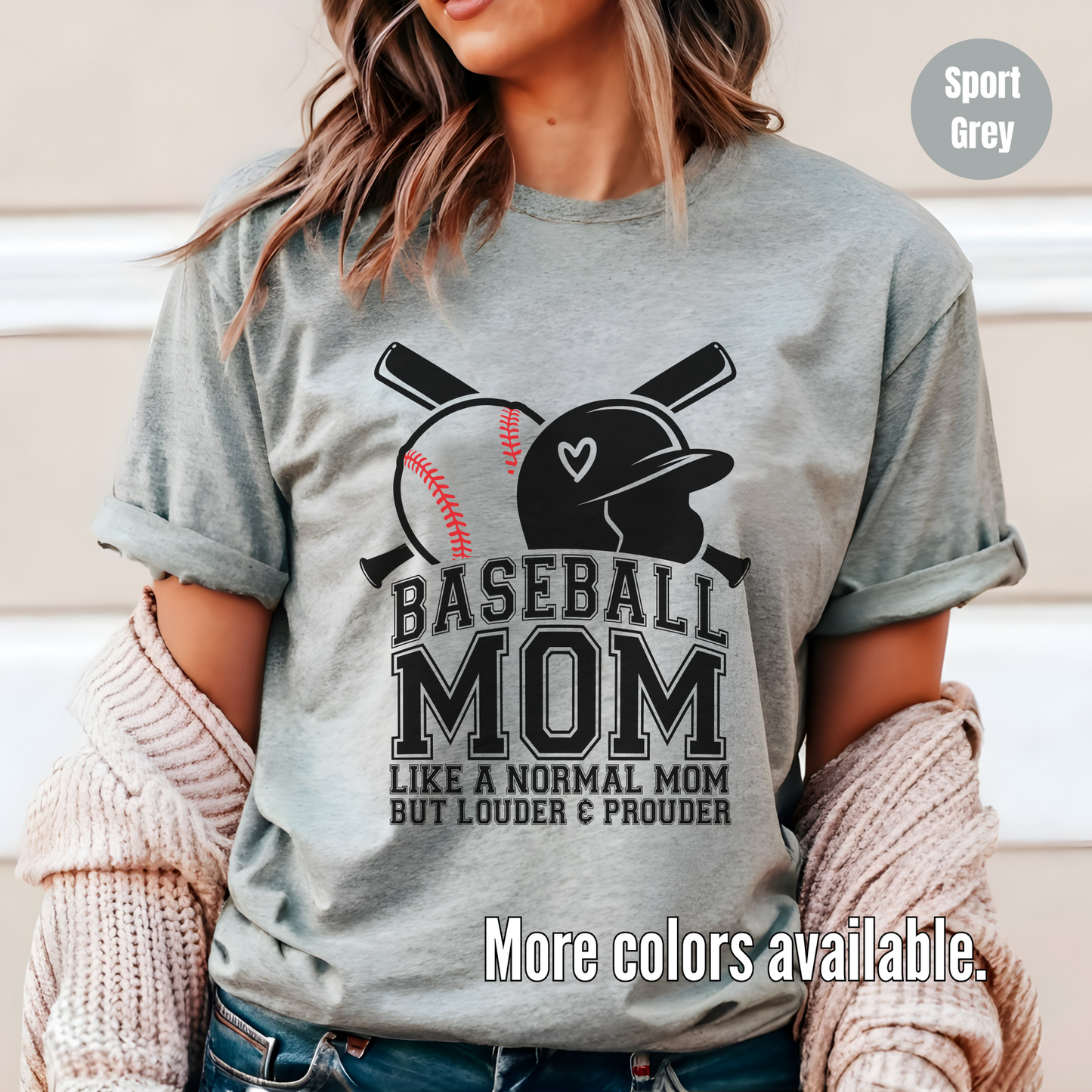 Baseball Mom Louder And Prouder Softstyle T-Shirt