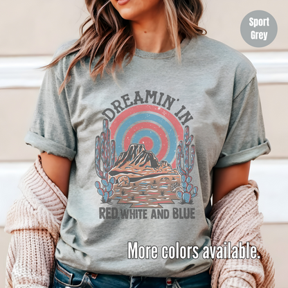 Dreamin In Red White And Blue Unisex Softstyle T-Shirt