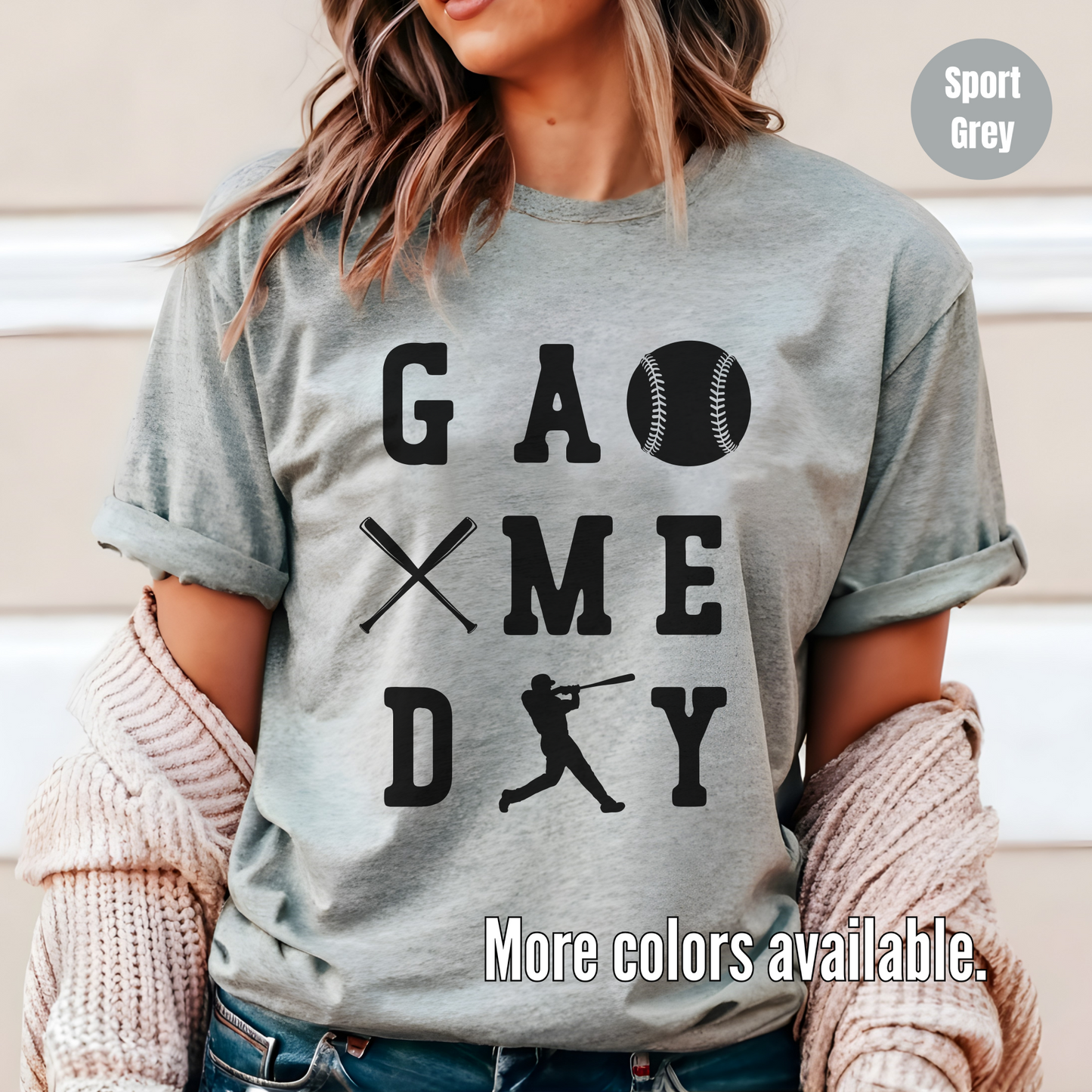 Game Day 3 x 3 Black Lettering Softstyle T-Shirt