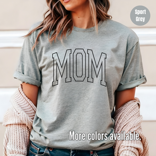 Mom Outline Unisex Softstyle T-Shirt