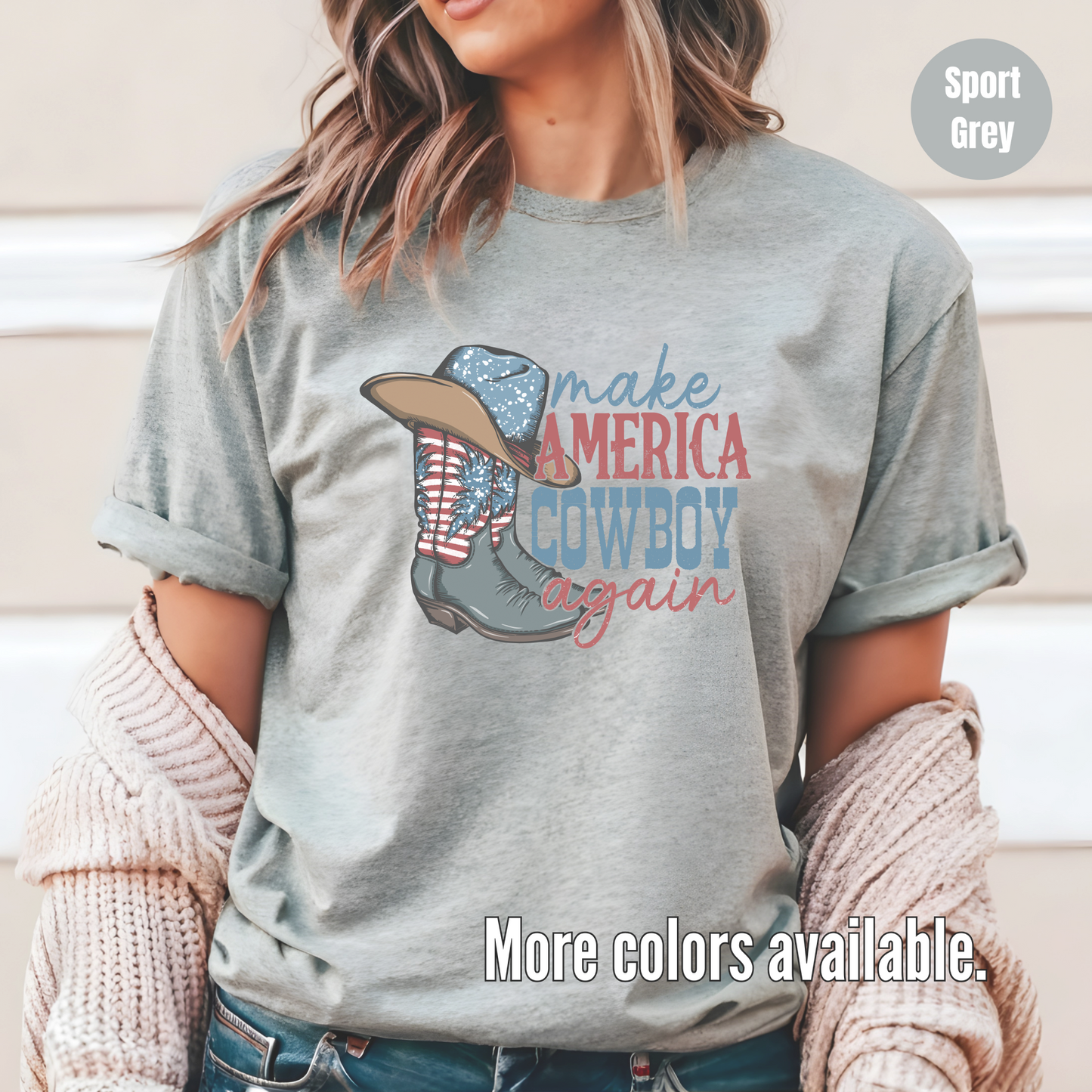 Make America Cowboy Again Unisex Softstyle T-Shirt