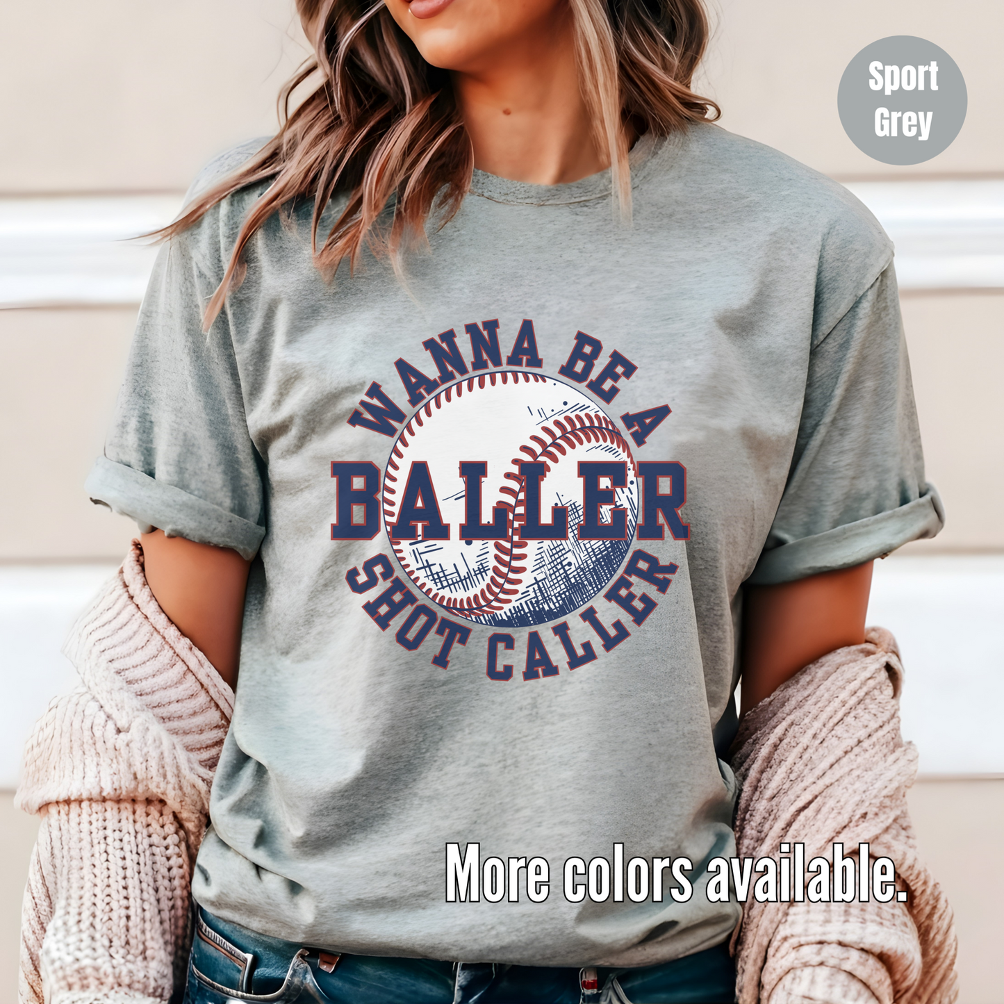 Wanna Be A Baller Shot Caller Softstyle T-Shirt
