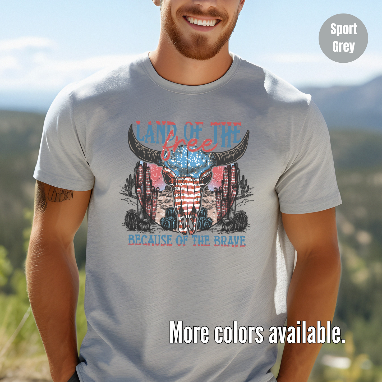 Land Of The Free Because Of The Brave Unisex Softstyle T-Shirt