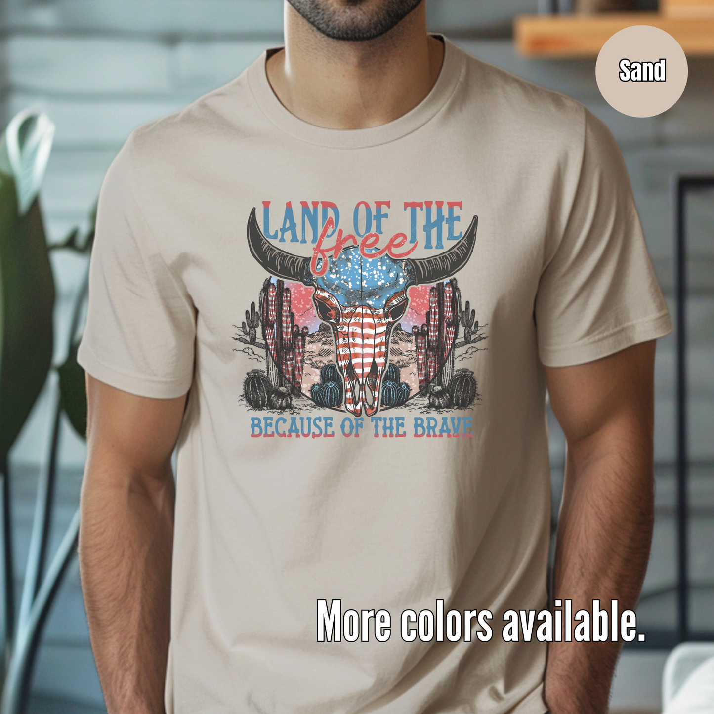 Land Of The Free Because Of The Brave Unisex Softstyle T-Shirt