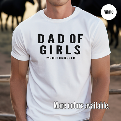 DAD OF GIRLS #OUTNUMBERED Unisex Softstyle T-Shirt
