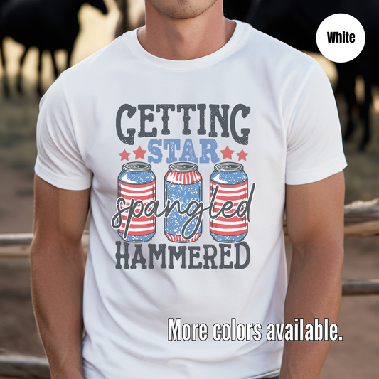 Getting Star Spangled Hammered Unisex Softstyle T-Shirt