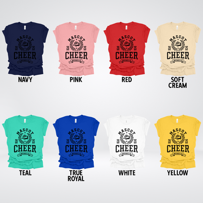 Custom Mascot, Year, & Name – Black - Cheer Design 07 T-Shirt