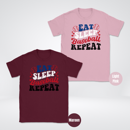 Eat Sleep Baseball Repeat Unisex Softstyle T-Shirt