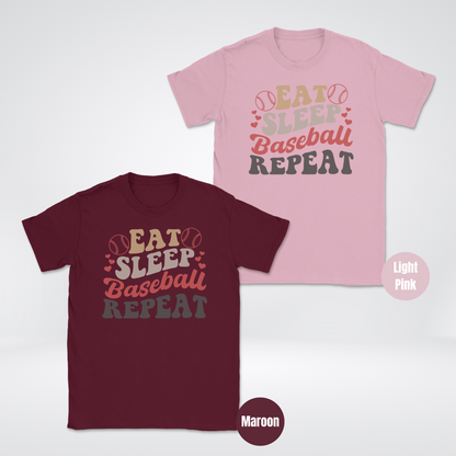 Eat Sleep Baseball Repeat T-Shirt