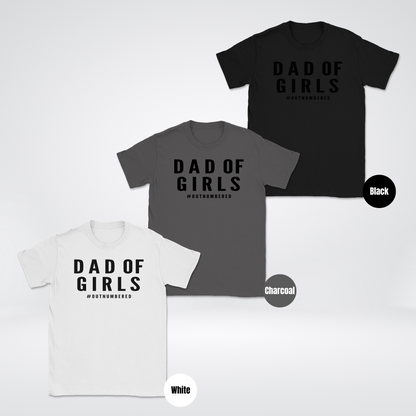DAD OF GIRLS #OUTNUMBERED Unisex Softstyle T-Shirt