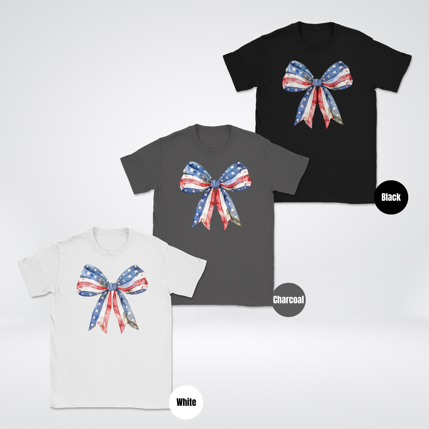 Flag Coquette Bow Unisex Softstyle T-Shirt