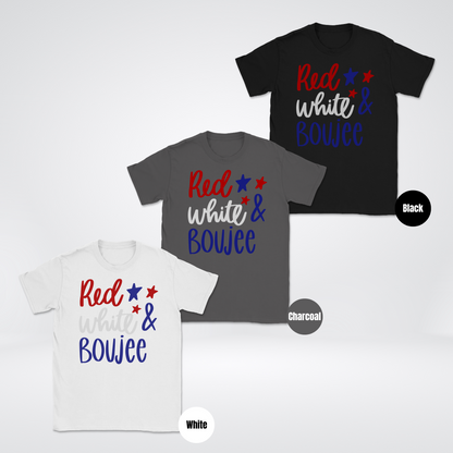 Red White & Boujee Unisex Softstyle T-Shirt